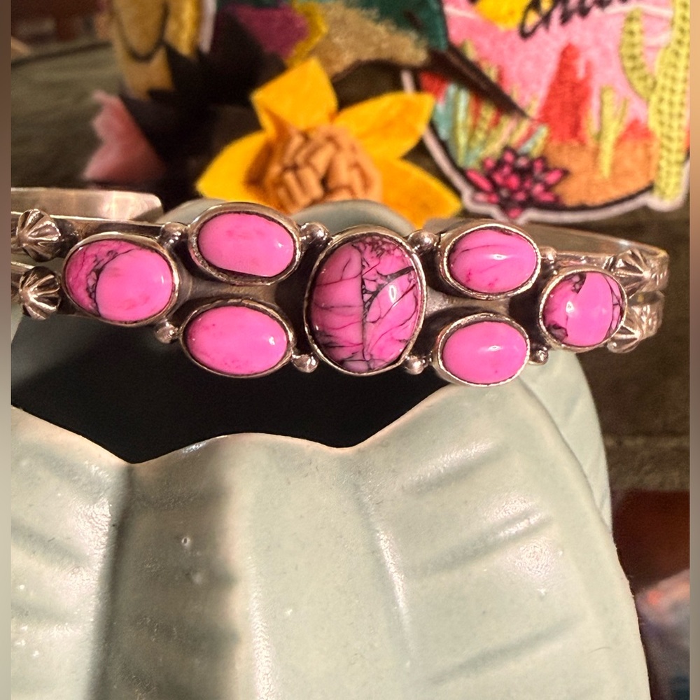 Cherry Blossom Sterling Silver Cuff bracelet
Southwestern